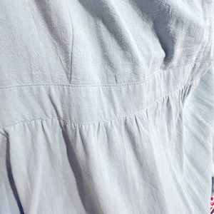 Chambray Pinafore Dress, knee length